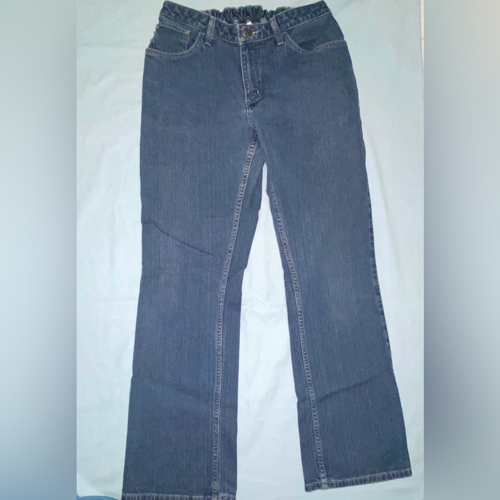 Carhartt Women's Flare Jeans in Dark Blue